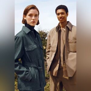 Uniqlo U Christophe Lemair Denim Shirt Jacket Vest